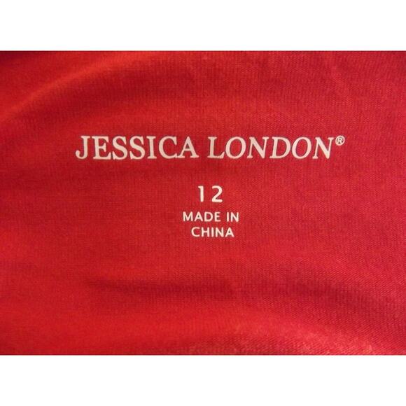 NWT JESSICA LONDON Pullover Cross Front TOP - Size 12 - Autumn Orange SHIRT - Picture 9 of 10